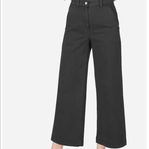 Everlane wide leg cropped pants